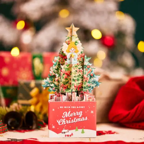 Christmas Tree Pop-Up Box Card - cards