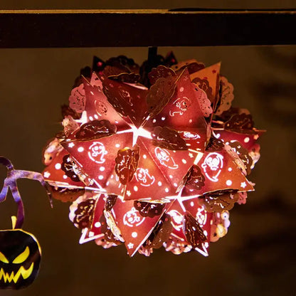 Halloween Ghost 3D Paper Carving Night Lights - cards