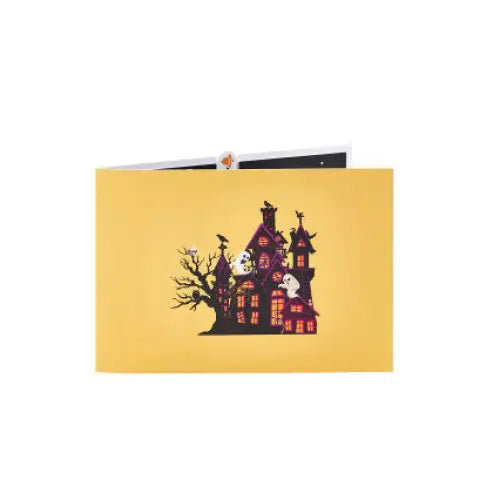 Halloween Haunted House Pop-up Card - cards