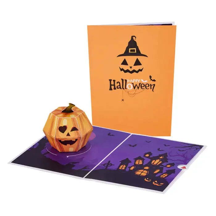 Halloween Pumpkin Pop-Up Card - cards