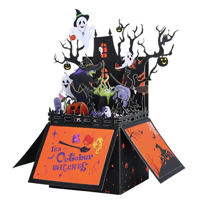 Halloween Witch Pop-Up Card - cards
