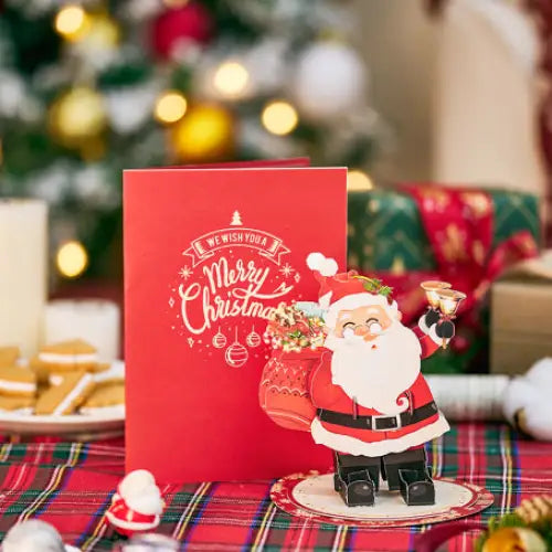 Santa Claus Card with Ornament - cards