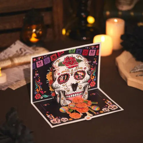 Skull Pop-Up Card - cards