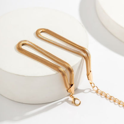 Snake Shaped Double Layer Bracelet
