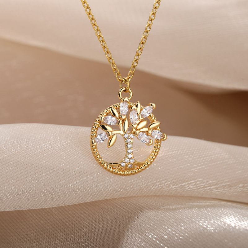 Lucky Tree Pendant Necklace