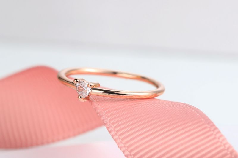Simple Fashion Heart-Shaped Thin Rings For Women